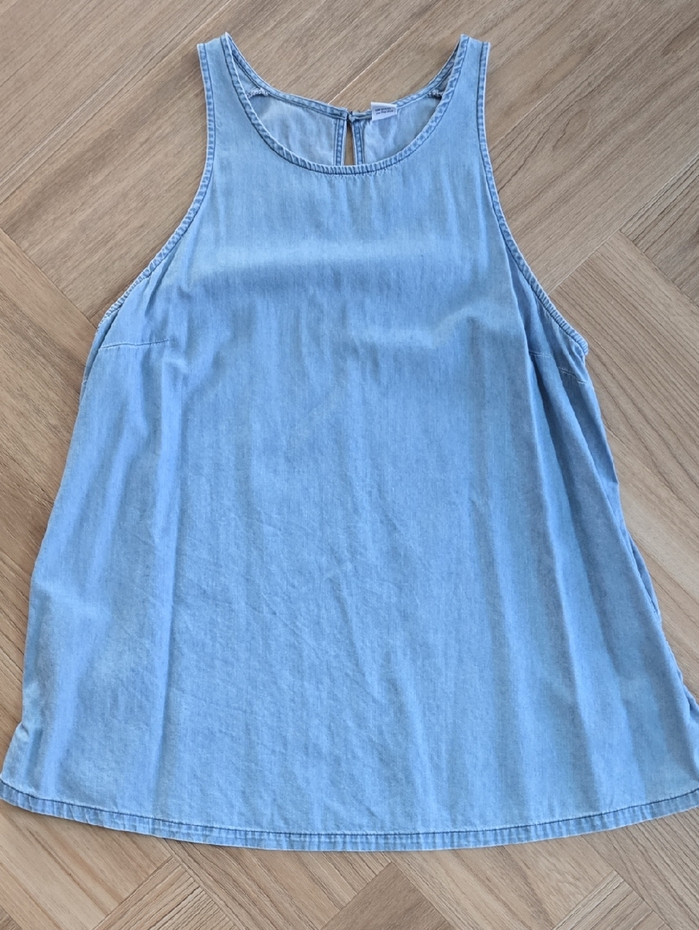Old Navy Light Blue Denim Tank Top - Women's Sleeveless Top Medium